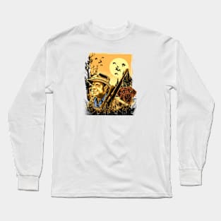 West Jungle Hunter Rough Graphic Print Long Sleeve T-Shirt